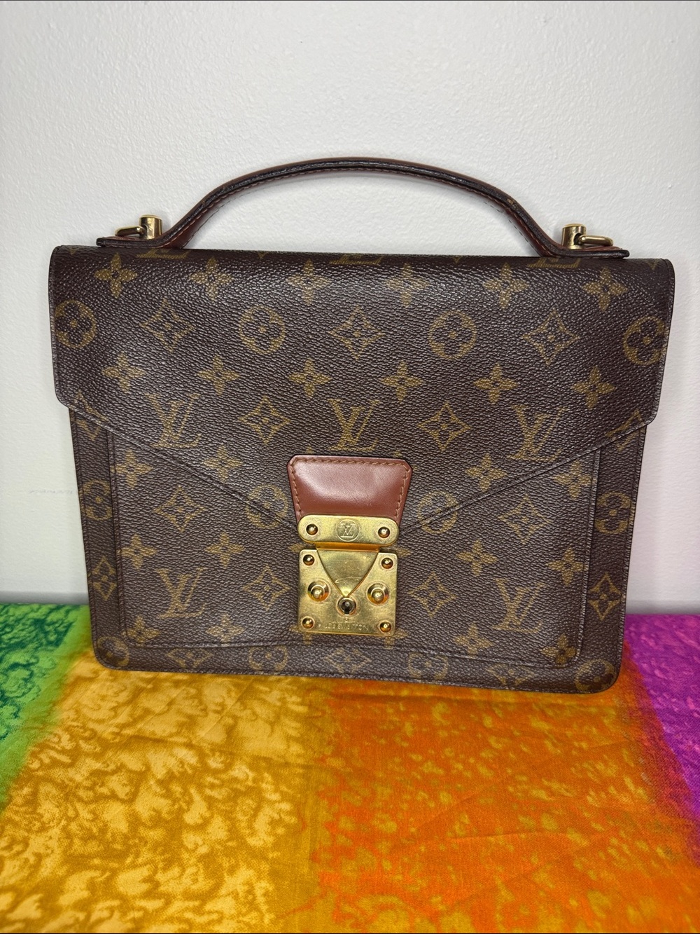 🤎Louis Vuitton Monogram Canvas Brown Satchel with Gold Hardware🤎